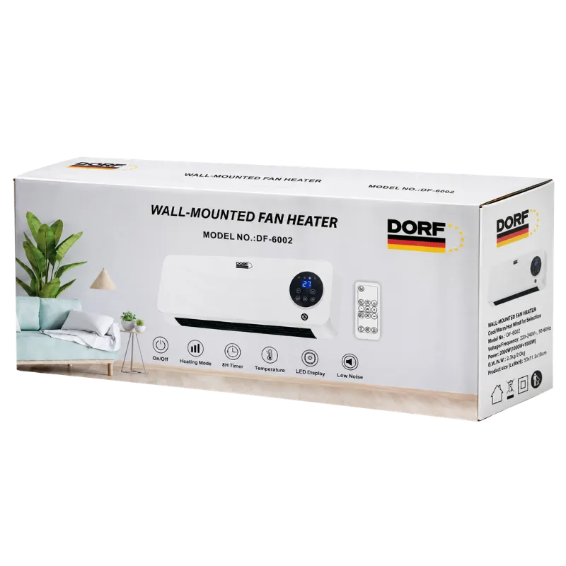 DORF DF-6002 Պատի Տաքացուցիչ սպիտակ