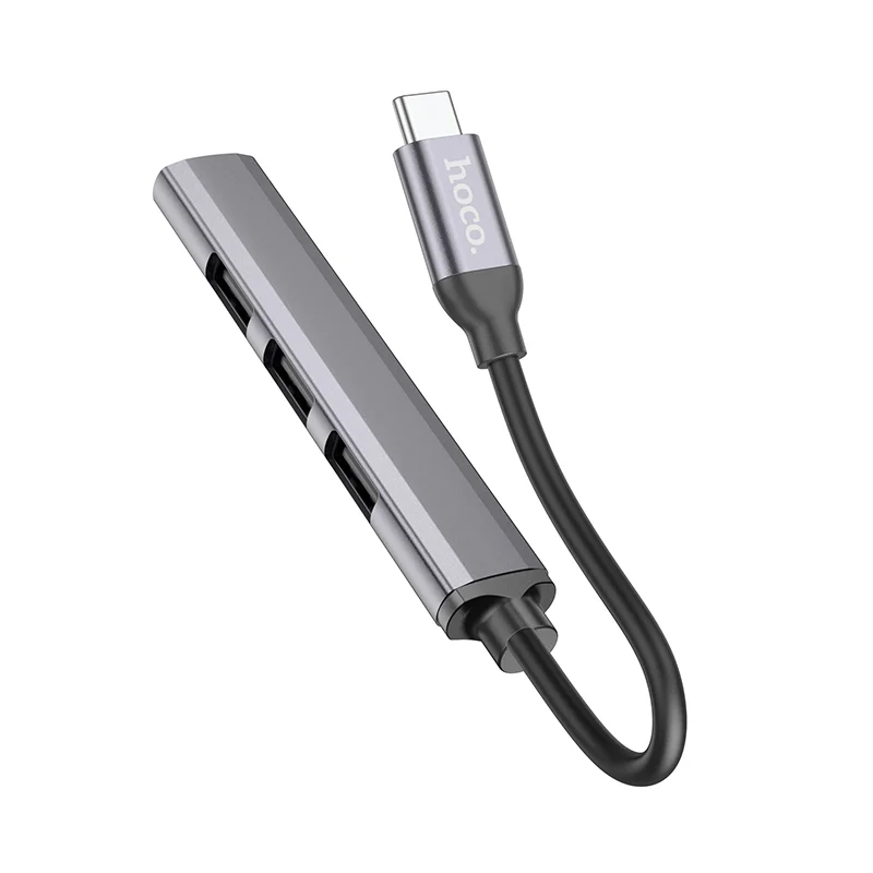 HOCO  Ադապտեր HB26 Type-C to USB3.0+USB2.0*3 Մոխրագույն 2