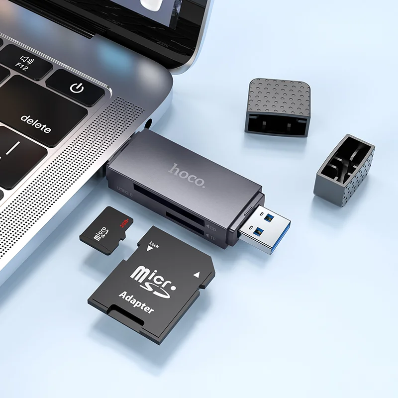 HOCO Ադապտեր HB45 2in1 USB/TYPE-C 2.0 ՄՈԽՐԱԳՈՒՅՆ 3