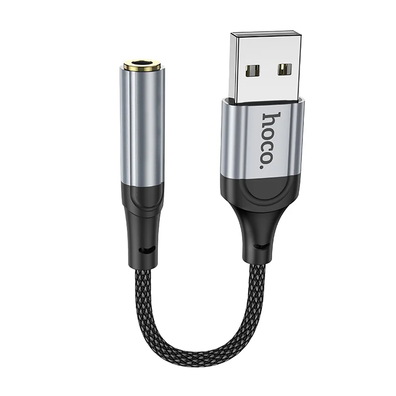 HOCO Ադապտեր LS36 Type-C to AUX audio Սև 2