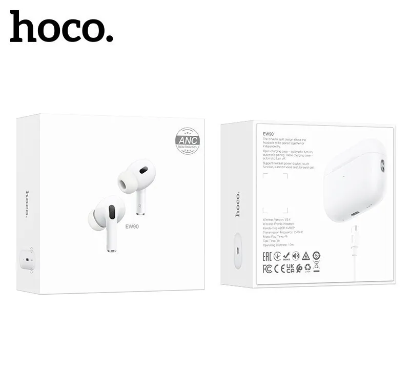 HOCO EW90 Ականջակալ Փոքր Անլար Սպիտակ