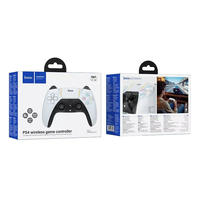 HOCO GA1 Phoenix PS4 Խաղային Վահանակ Անլար Սպիտակ