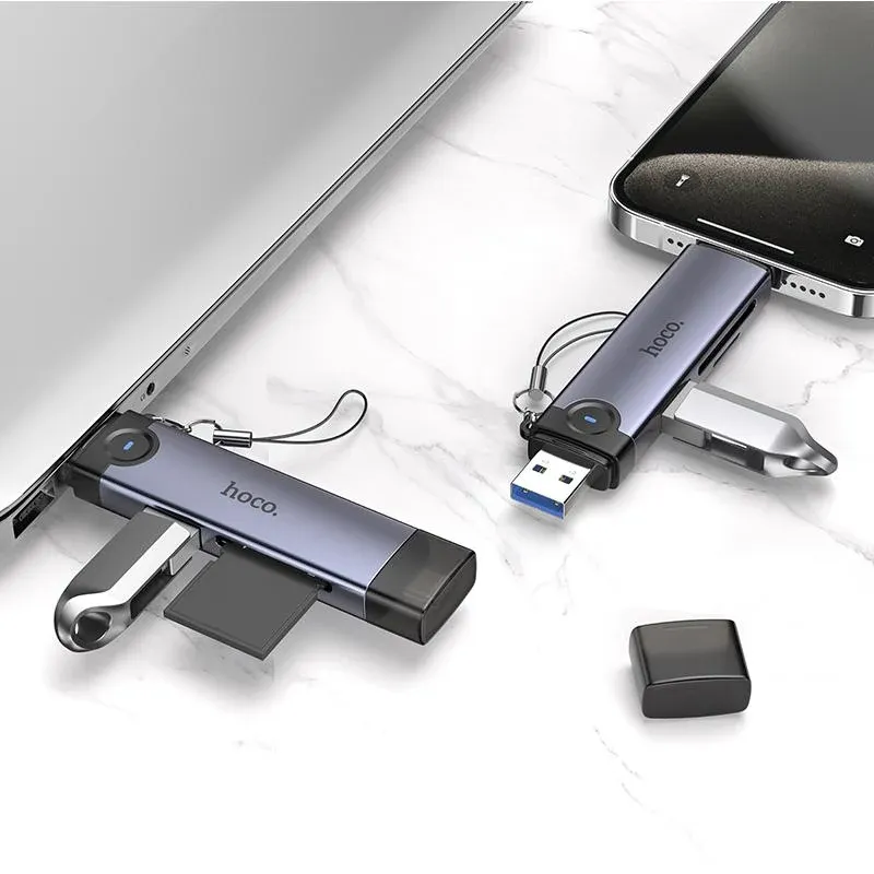 HOCO կոն․ HB56A USB/IOS 3in1 Մոխրագույն 3
