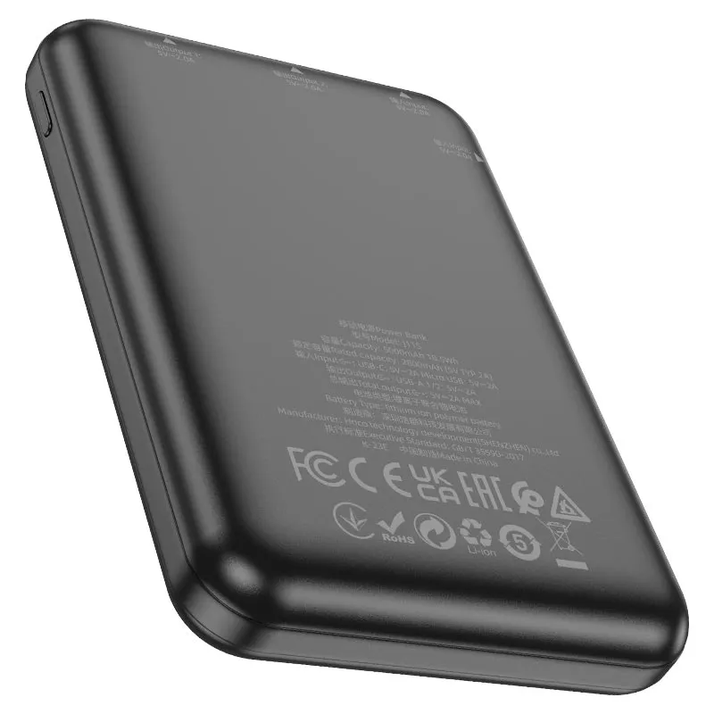 HOCO POWERBANK J115 5000mAh Սև 3