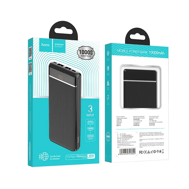 HOCO POWERBANK J59 10000 mAh Սև