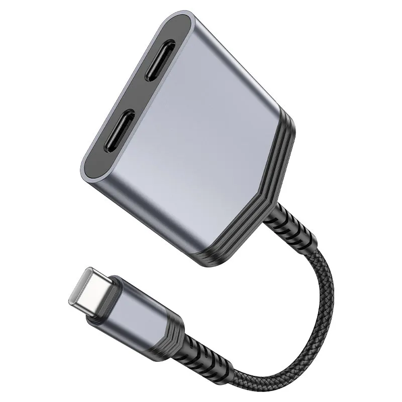 HOCO LS40 Փոխարկիչ Type-C-ից Type-C Մոխրագույն 3