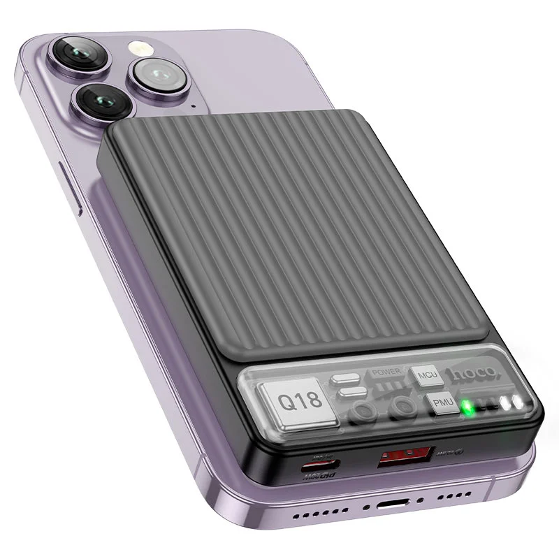 HOCO POWERBANK Q18 MAGNETIC 10000 mAh Սև 3