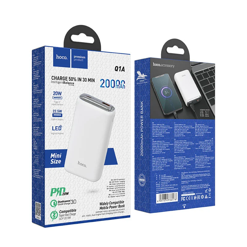 HOCO POWERBANK Q1A 20000 mAh ՍՊԻՏԱԿ
