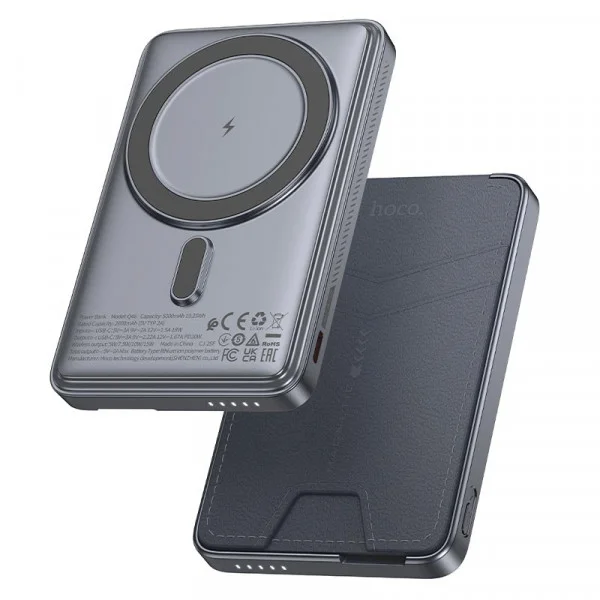 HOCO POWERBANK Q46 MAGNETIC 5000 mAh Մոխրագույն 3