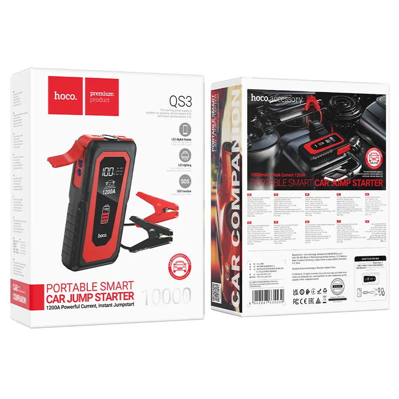 HOCO ՄԵՔԵՆԱՅԻ POWERBANK QS3 10000mAh Սև