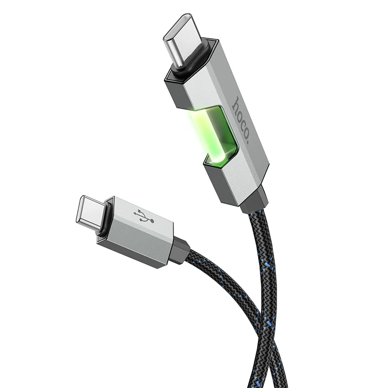 HOCO USB U123 TYPE-C TO TYPE-C Սև 60W 2