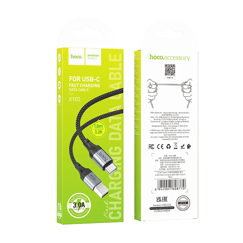 HOCO USB X102 TYPE-C Սև