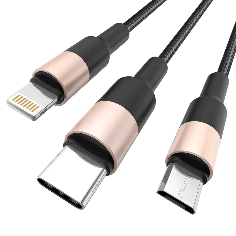 HOCO USB X26 3IN1 Սև/ՈՍԿԵԳՈՒՅՆ 3