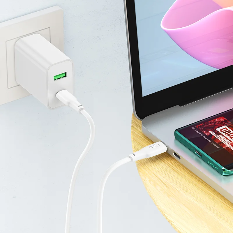 HOCO USB X93 TYPE-C TO TYPE-C Սպիտակ 100W 1M 3