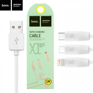 HOCO USB X1 3IN1 Սպիտակ