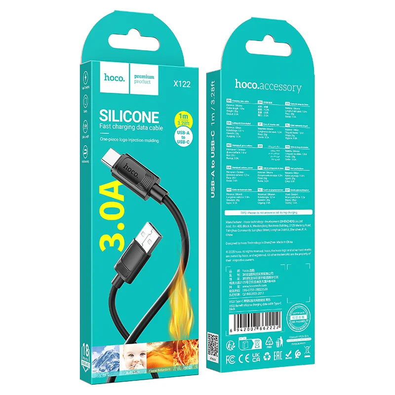 HOCO USB X122 TYPE-C Սև