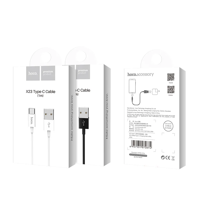 HOCO USB X23 TYPE-C Սև
