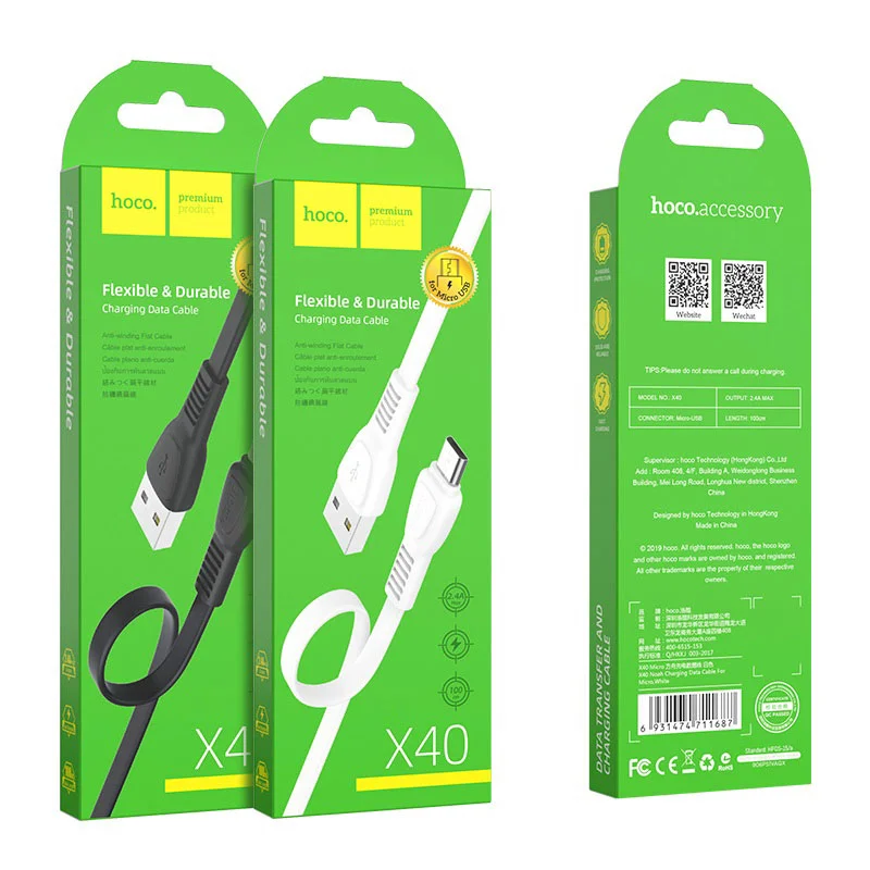HOCO USB X40 MICRO Սև