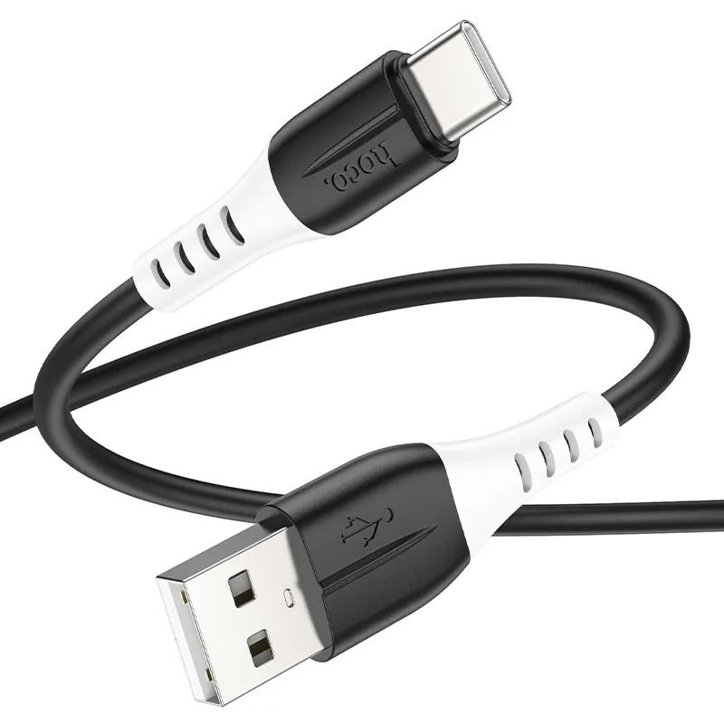 HOCO X82 USB-ից Type-C լիցքավորման մալուխ Սև 2