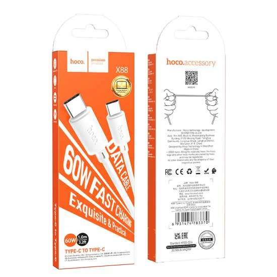 HOCO USB X88 TYPE-C TO TYPE-C ՍՊԻՏԱԿ