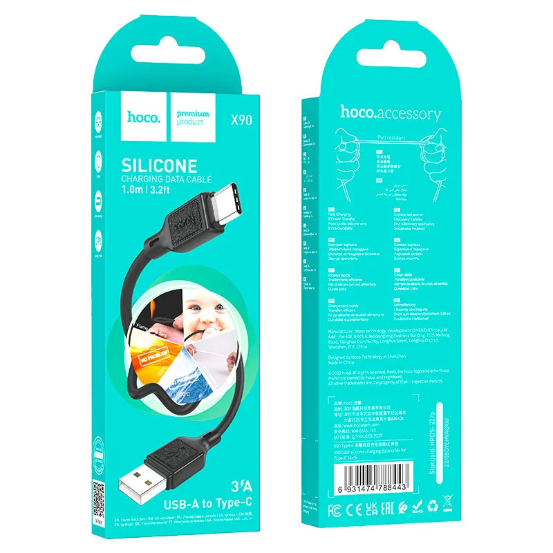 HOCO USB X90 TYPE-C Սև