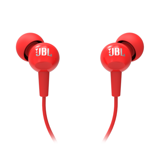 JBL C100SI Ականջակալ Փոքր Լարով Կարմիր 3