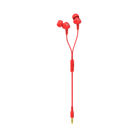JBL C100SI Ականջակալ Փոքր Լարով Կարմիր 2