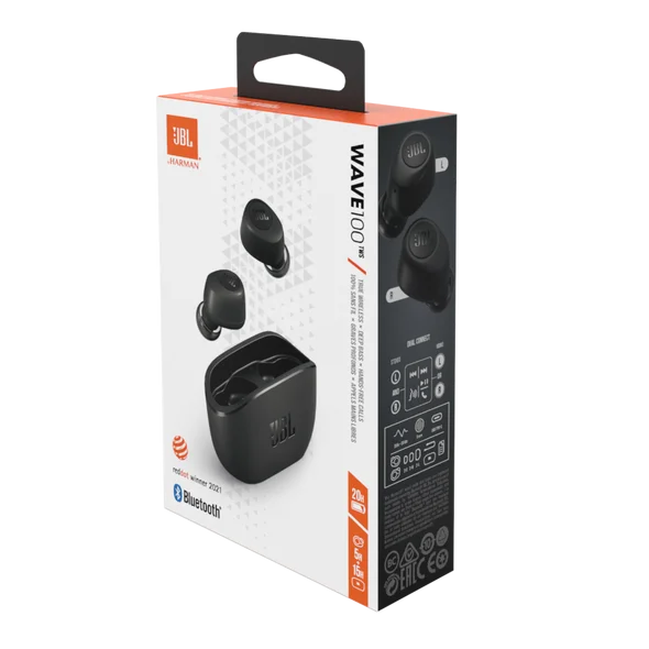 Անլար ականջակալ JBL Wave 100TWS Սև