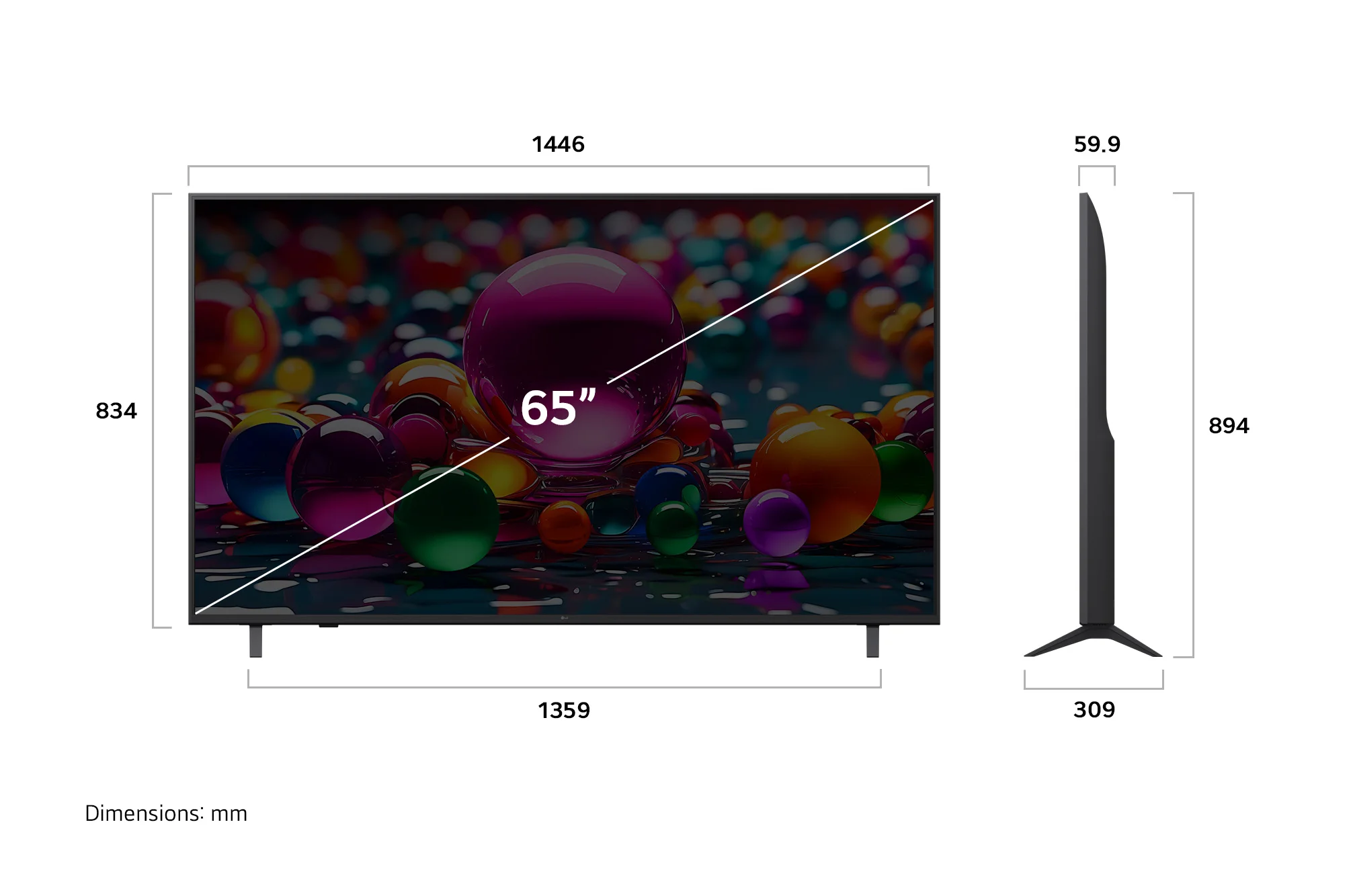LG 65QNED70A6A Հեռուստացույց 2