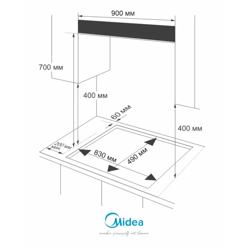 MIDEA MG9060TGB Եփող մակերես 3