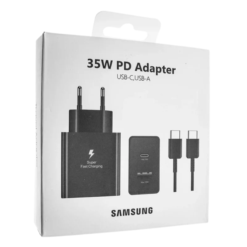 Samsung ԼԻՑՔԱՎՈՐԻՉ+ԼԱՐ 35W TYPE-C TO TYPE-C Սև