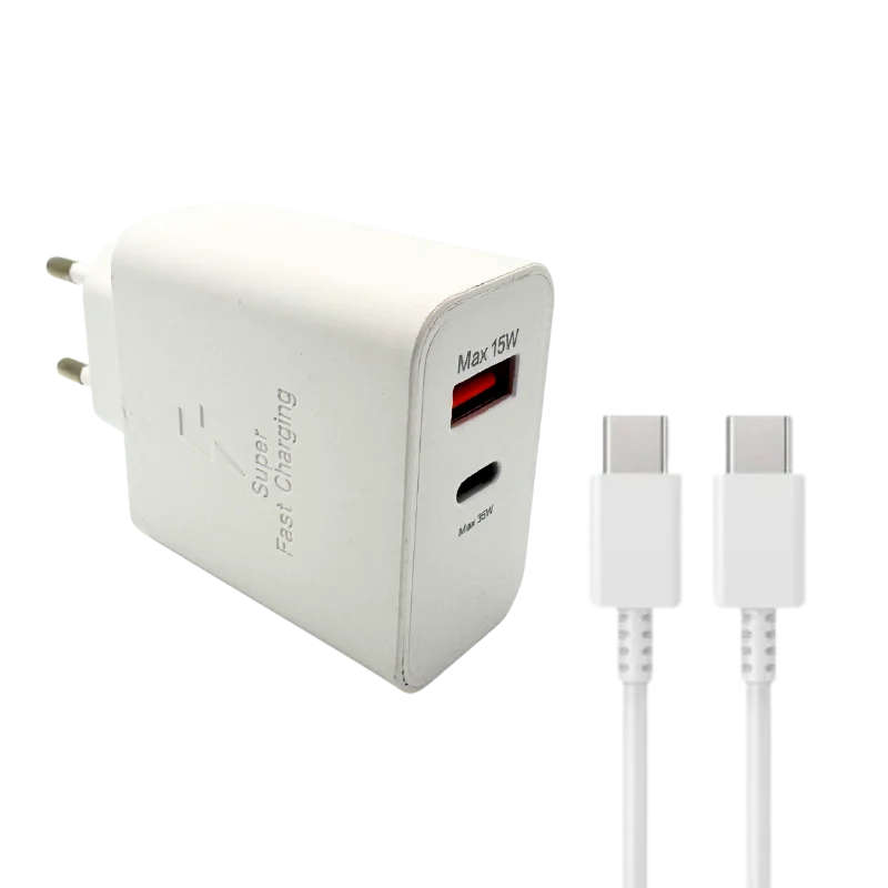 Samsung ԼԻՑՔԱՎՈՐԻՉ+ԼԱՐ 35W TYPE-C TO TYPE-C Սպիտակ 2