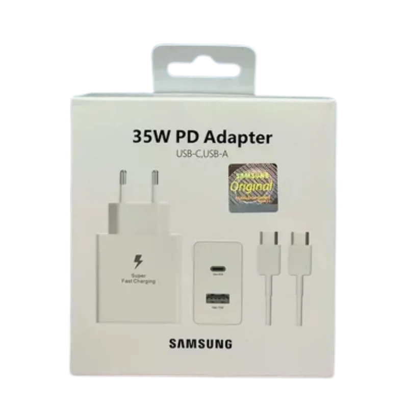 Samsung ԼԻՑՔԱՎՈՐԻՉ+ԼԱՐ 35W TYPE-C TO TYPE-C Սպիտակ