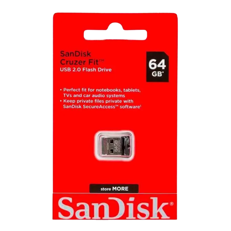 USB ՖԼԵՇ SANDISK CRUZER FIT 64GB