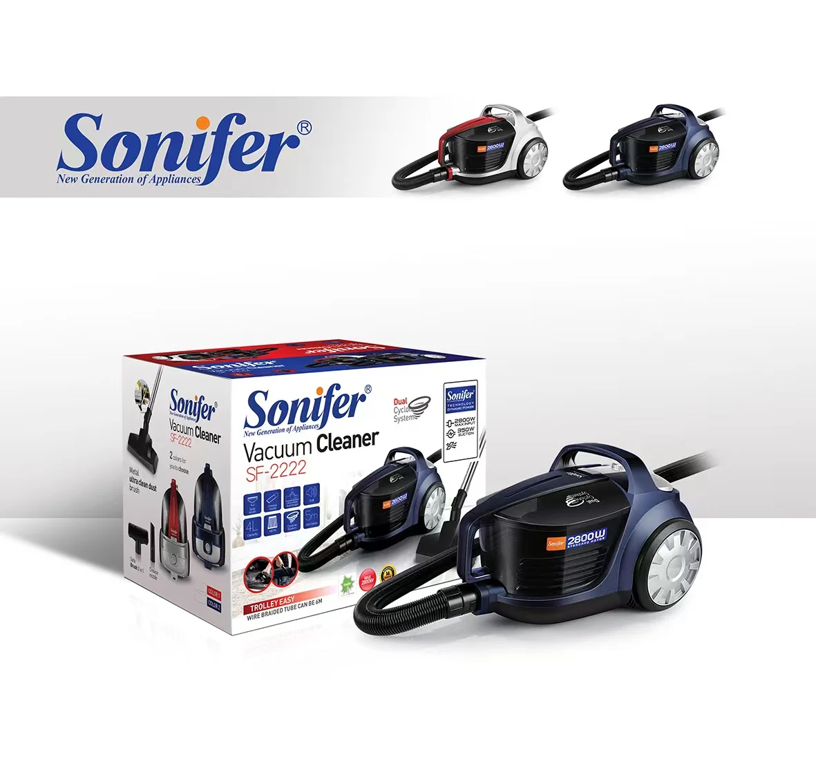 SONIFER SF-2222 ՓՈՇԵԿՈՒԼ ՏԱՐՐԱՅՈՎ ԿԱՐՄԻՐ