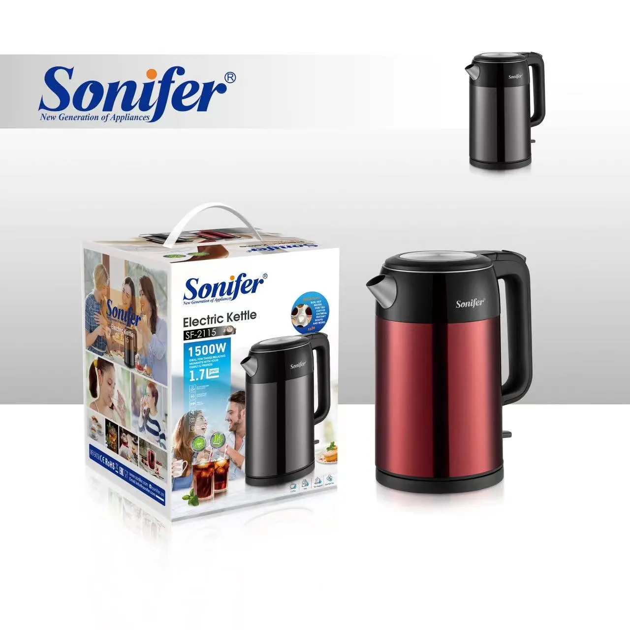 SONIFER SF-2115 Էլեկտրական թեյնիկ 1.7լ