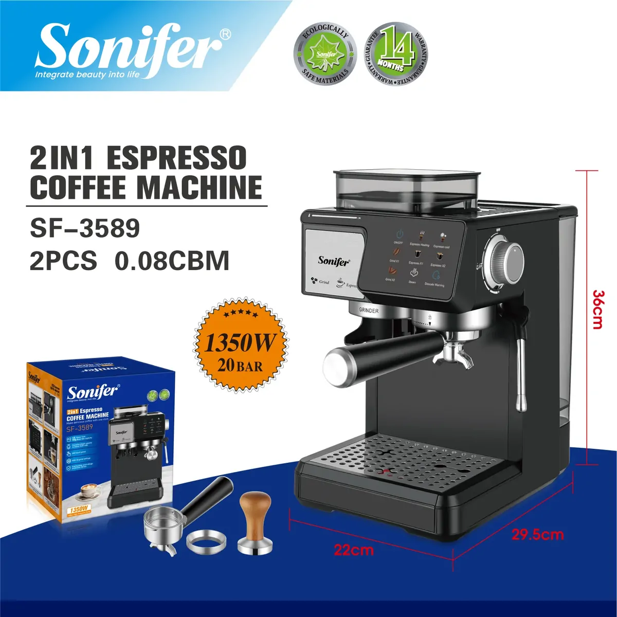 SONIFER SF-3589 ԿԻՍԱԱՎՏՈՄԱՏ ՍՐՃԵՓ ՄԵՔԵՆԱ 3
