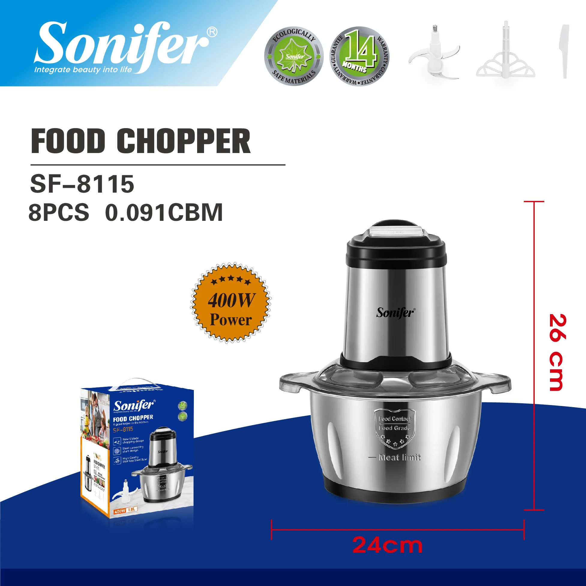 SONIFER SF-8115 ԲԼԵՆԴԵՐ "Chopper" 3