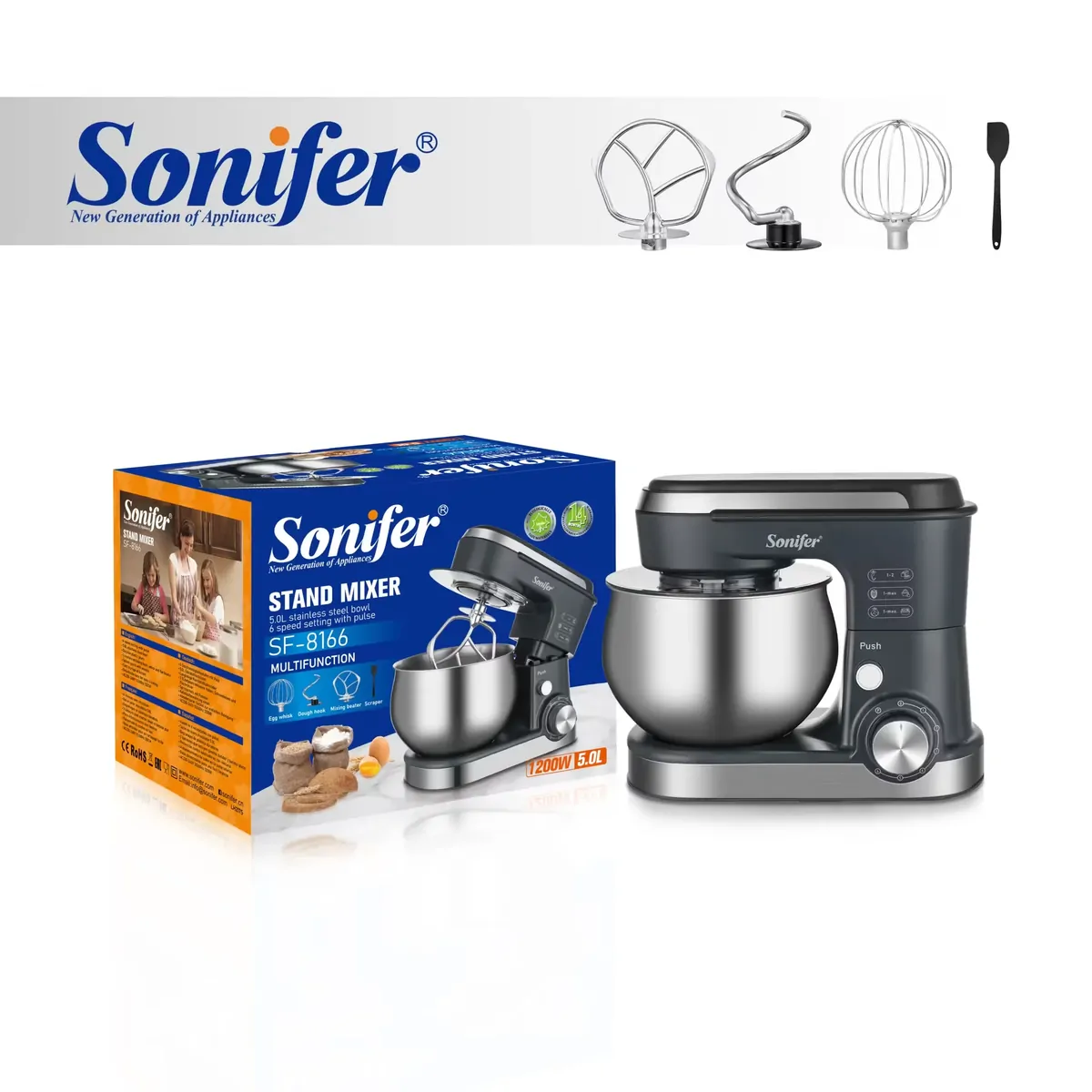 SONIFER SF-8166 Հարիչ Տարայով