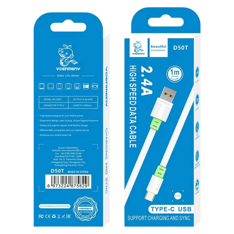 VDENMENV USB D50T Type-C Կանաչ