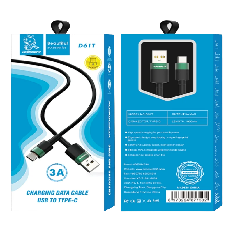 VDENMENV USB D61T Type-C Սև