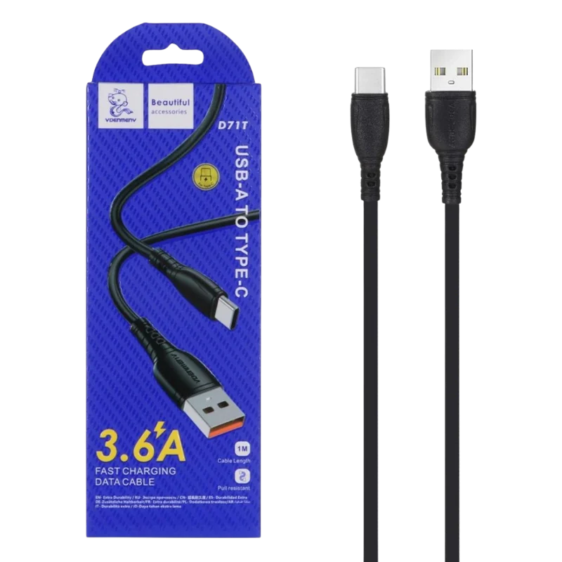 VDENMENV USB D71T Type-C Սև