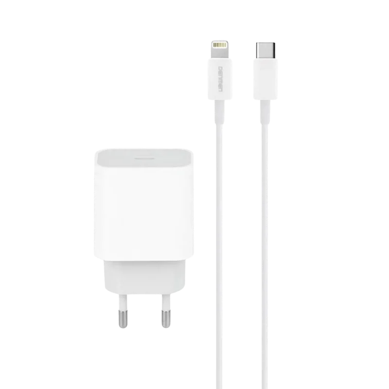 VDENMENV Լիցք.+Լար DC06L Type-C to Ios Սպիտակ 2