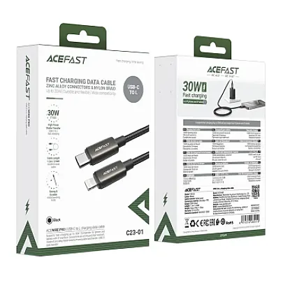ACEFAST USB C23-01 Type-C to Ios Սև