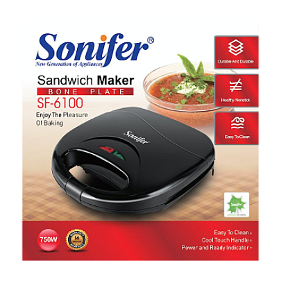 SONIFER SF-6100 Վաֆլի պատրաստող սարք ոսկորի տեսքով