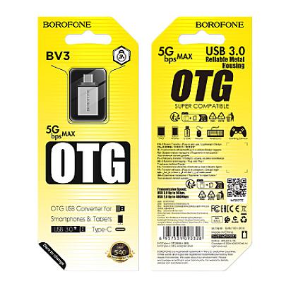 BOROFONE OTG BV3 TYPE-C Արծաթագույն