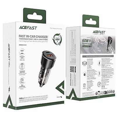ACEFAST B12 Մեքենայի լիցքավորիչ, Սև