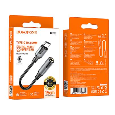 BOROFONE OTG BV19 Type-C to AUX Սև