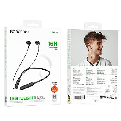 BOROFONE BE70 Ականջակալ Փոքր Լարով Սպորտ Սև